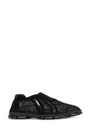 Slip On Miu Miu In Rete Nera