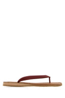 Miu Miu Red Rubber Thong Slippers
