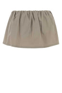 Miu Miu Dove Grey Twill Pant Skirt