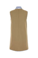 Miu Miu Cappuccino Cotton Mini Dress