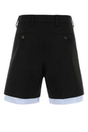 Bermuda Miu Miu in cotone nero