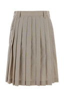 Gonna Miu Miu In Misto Nylon Ricamato