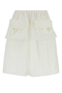 Miu Miu White Cotton Blend Skirt