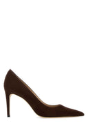 Stuart Weitzman Brown Suede Stuart Power 85 Pumps