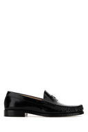 Stuart Weitzman Black Leather Lottie Loafers