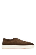 Santoni Brown Suede Damps Sneakers