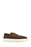 Santoni Brown Suede Damps Sneakers