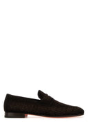 Santoni Chocolate Suede Gwendal Loafers