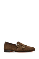 Mocassini Scacco in camoscio marrone Santoni