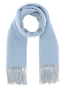 Sciarpa reversibile Burberry in cashmere azzurro