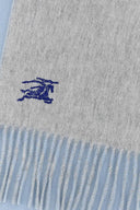 Sciarpa reversibile Burberry in cashmere azzurro