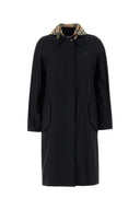 Burberry Black Stretch Nylon Newbury Parka Coat