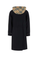 Burberry Black Stretch Nylon Newbury Parka Coat