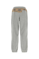 Szare bawełniane joggery Burberry