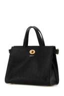 Czarna skórzana mini torebka Burberry Cotswolds