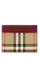 Etui na karty z płótna z nadrukiem Burberry