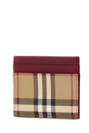 Etui na karty z płótna z nadrukiem Burberry