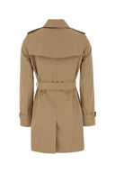Burberry Beige Gabardine Heritage Kensington Trench Coat