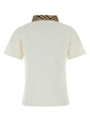 Burberry White Piquet Polo Shirt
