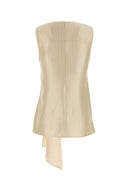 Loulou De Saison Cream Satin Fonda Top