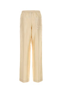 Loulou De Saison Ivory Satin Kadala Palazzo Pant