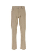 Zegna Beige Stretch Linen Blend Pant