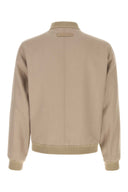 Zegna Cappuccino Linen Bomber Jacket
