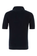 Zegna Midnight Blue Cotton Polo Shirt