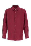 Zegna Tyrian Purple Linen Shirt