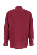 Zegna Tyrian Purple Linen Shirt
