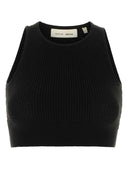 Fear Of God Essential Black Polyester Blend Crop Top