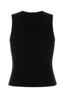 Fear Of God Essential Black Polyester Blend Tank Top