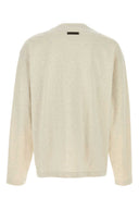Fear Of God Essential Melange Ivory Cotton T Shirt