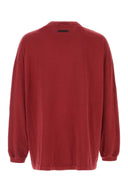 Fear Of God Essential Red Cotton Oversize T Shirt