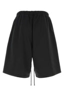Fear Of God Essential Black Polyester Blend Bermuda Shorts