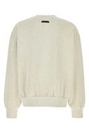 Fear Of God Essential Melange Ivory Cotton Blend Sweatshirt