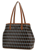 Au Depart Printed Canvas Tote No.47 Shopping Bag