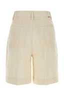 Woolrich Ivory Lyocell Blend Bermuda Shorts