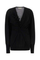 Alberta Ferretti Black Wool Blend Sweater