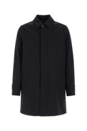 Herno Navy Blue Polyester Raincoat