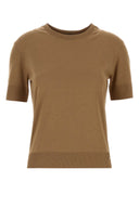 Herno Camel Lyocell Blend T Shirt