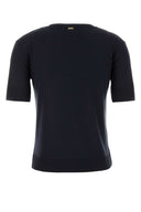 Herno Midnight Blue Lyocell Blend T Shirt