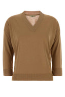 Herno Camel Lyocell Blend T Shirt