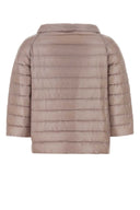 Herno Powder Pink Nylon Reversible Down Jacket