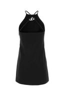 Diesel Black Stretch Twill Mini Dress