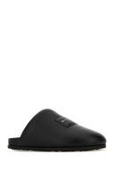Givenchy Black Leather Slippers