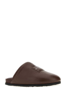 Givenchy Chocolate Leather Slippers
