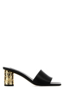 Givenchy Black Leather Tape Mules