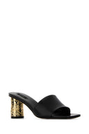 Givenchy Black Leather Tape Mules