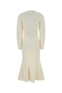 Givenchy Ivory Stretch Wool Blend Dress